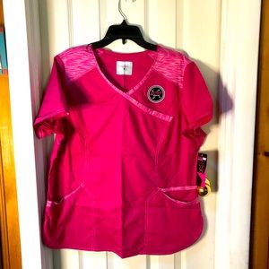 NWT ScrubStar Active Scrub Top L
